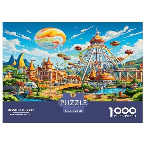 Vergnügungsparks Puzzle 1000 Teile Puzzle Für Erwachsene Und Kinder Ab 14 Jahren Puzzel 1000pcs (75x50cm) von phszbzs