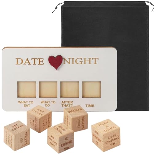 Date Night Würfel, Würfel Für Paare, Date Night Würfel Set, Paar-Spiele-Set, Spiele Für Paare Date Night, Lustiges Geschenk Zum Valentinstag, Jahrestag, Geburtstag, Mit Schwarzer Tasche Date Night Würfel, Würfel Für Paare, Date Night Würfel Set, Paar-Spiele-Set, Spiele Für Paare Date Night, Lustiges Geschenk Zum Valentinstag, Jahrestag, Geburtstag, Mit Schwarzer Tasche von phxdance
