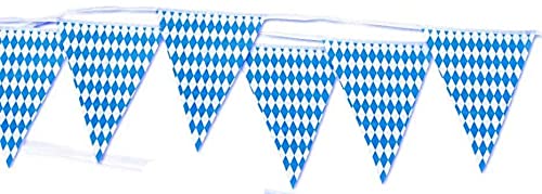 pibivibi Wimpelgirlande blau/weiße Raute, für bayerischen Abend und Gaudi, 10mtr. lang pibivibi Wimpelgirlande blau/weiße Raute, für bayerischen Abend und Gaudi, 10mtr. lang von pibivibi
