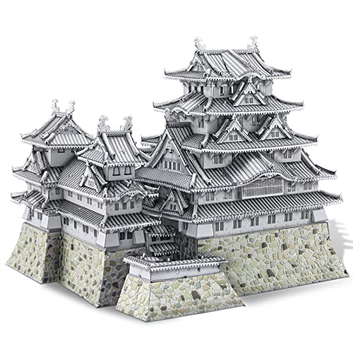 Piececool 3D Puzzle Metall Architecture Himeji-jo Japan, 3D Metall Puzzle Pierecool für 340 Edelstahl, Ganzes Metall, 1:1 Wiederherstellen, Geburtstagsgeschenk, Modellbausatz Erwachsene, 486 Teile Piececool 3D Puzzle Metall Architecture Himeji-jo Japan, 3D Metall Puzzle Pierecool für 340 Edelstahl, Ganzes Metall, 1:1 Wiederherstellen, Geburtstagsgeschenk, Modellbausatz Erwachsene, 486 Teile von piececool