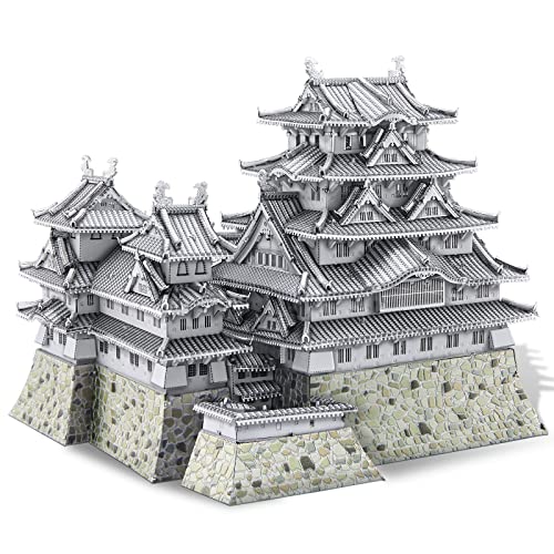 Piececool 3D Puzzle Metall, Himeji-jo Modellbausatz Erwachsene, 3D-Puzzles zu Bauen, Pierecool, BAU, Bastel-Kits, Beste Geburtstagsgeschenke von piececool