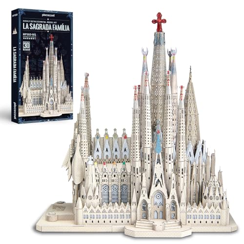 Piececool 3D Puzzle Metall Architecture Sagrada Familia, 3D Metal Puzzle für 340 Edelstahl, Ganzes Metall, 1:1 Wiederherstellen, Geburtstagsgeschenk, Modellbausatz Erwachsene, 450 Teile Piececool 3D Puzzle Metall Architecture Sagrada Familia, 3D Metal Puzzle für 340 Edelstahl, Ganzes Metall, 1:1 Wiederherstellen, Geburtstagsgeschenk, Modellbausatz Erwachsene, 450 Teile von piececool