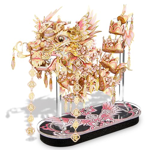 Piececool 3D Puzzle Metall Modellbau Glücksdrache, 3D Metall Puzzle für 340 Edelstahl, Ganzes Metall, 1:1 Wiederherstellen Sammlung, Geburtstagsgeschenk, Modellbausatz Erwachsene Piececool 3D Puzzle Metall Modellbau Glücksdrache, 3D Metall Puzzle für 340 Edelstahl, Ganzes Metall, 1:1 Wiederherstellen Sammlung, Geburtstagsgeschenk, Modellbausatz Erwachsene von piececool