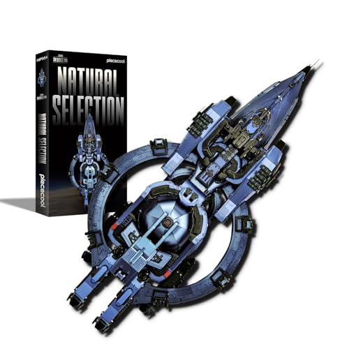 Piececool 3D Puzzle Metall Raumschiff Natürliche Auslese, Dreikörperproblem Weltraumkampfschiff Handwerk Modellbausätze Edelstahl, 3D Puzzles Modellbausatz Erwachsene, Geschenk, Dekoration, 378 Teile von piececool