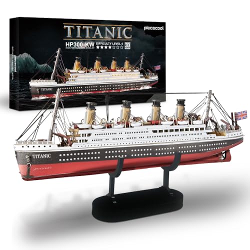 Piececool 3D Puzzle Metall Schiffsmodell Titanic, 3D Metal Puzzle für 340 Edelstahl, Ganzes Metall, 1:1 Wiederherstellen Sammlung, Geburtstagsgeschenk, Modellbausatz Erwachsene, 226 Teile Piececool 3D Puzzle Metall Schiffsmodell Titanic, 3D Metal Puzzle für 340 Edelstahl, Ganzes Metall, 1:1 Wiederherstellen Sammlung, Geburtstagsgeschenk, Modellbausatz Erwachsene, 226 Teile von piececool