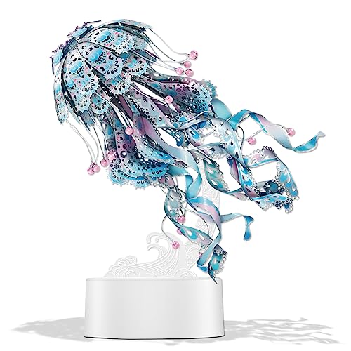 Piececool 3D Puzzle Metall Quallen, 3D Metall Puzzle Meeresbiologisches Modell für 340 Edelstahl, Ganzes Metall, Geburtstagsgeschenk, Modellbausatz Erwachsene, 61 Teile (Blau) Piececool 3D Puzzle Metall Quallen, 3D Metall Puzzle Meeresbiologisches Modell für 340 Edelstahl, Ganzes Metall, Geburtstagsgeschenk, Modellbausatz Erwachsene, 61 Teile (Blau) von piececool