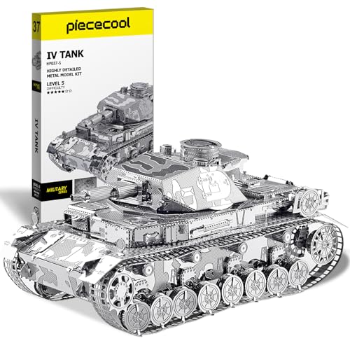 Piececool 3D Puzzle modellbausatz Erwachsene 3D Metall Puzzle 3D Puzzle Erwachsene für Panzer IV von piececool