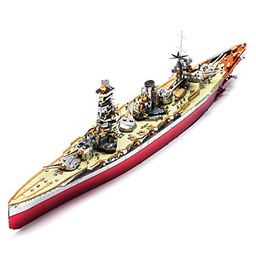Piececool Battleship HP127RSG Hartly Detailed Metall-Modell-Set, kein Glue, 330 Stück von piececool