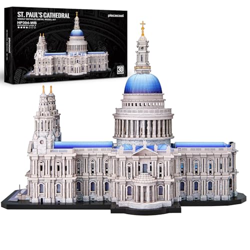 Piececool Metall Puzzle 3D St. Pauls Kathedrale, Klassische Architektur Generation 3D Puzzle Modellbausatz Erwachsene, 3D-Puzzles für Edelstahl, Metal, Geschenk, Andenken, Sammlung, 639 Teile Piececool Metall Puzzle 3D St. Pauls Kathedrale, Klassische Architektur Generation 3D Puzzle Modellbausatz Erwachsene, 3D-Puzzles für Edelstahl, Metal, Geschenk, Andenken, Sammlung, 639 Teile von piececool
