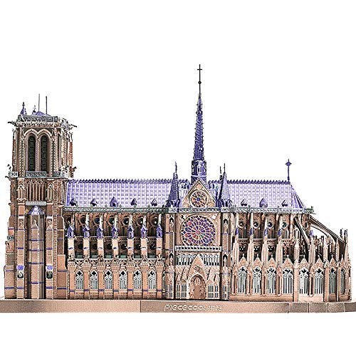 Piececool Notre Dame Cathedral Paris 3D Metal Model Kits DIY Assemble Puzzle Laser Cut Jigsaw Toy von piececool