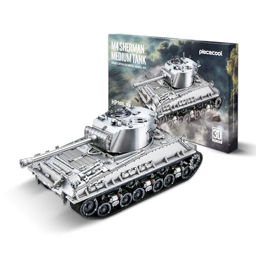 piececool 3D Puzzle Metall Sherman-Panzer 1:48 Panzer IV Panzer D, 3D Metall Puzzle Militärmodell für Edelstahl, 100% Wiederherstellen, Geburtstagsgeschenk, Modellbausatz Erwachsene. piececool 3D Puzzle Metall Sherman-Panzer 1:48 Panzer IV Panzer D, 3D Metall Puzzle Militärmodell für Edelstahl, 100% Wiederherstellen, Geburtstagsgeschenk, Modellbausatz Erwachsene. von piececool