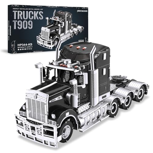 piececool Metall Puzzle 3D Schwerer LKW, Schwerlastwagen T909 Auto 3D Puzzle Modellbausatz Erwachsene, 3D-Puzzles für Edelstahl, Modell Metal, Geschenk, Andenken, Sammlung, 308 Teile piececool Metall Puzzle 3D Schwerer LKW, Schwerlastwagen T909 Auto 3D Puzzle Modellbausatz Erwachsene, 3D-Puzzles für Edelstahl, Modell Metal, Geschenk, Andenken, Sammlung, 308 Teile von piececool
