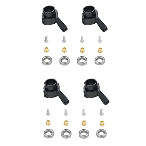 pintoc 2 Satz Metalllenkbecher Turn Cup Kit für C14 C24 C34 C44 B14 B1 B16 B24 B36 MN D90 D91 MN99S RC Autoteile, Schwarz von pintoc