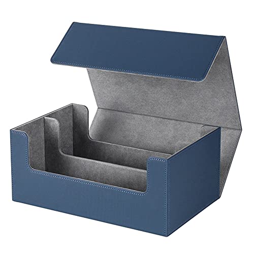 pintoc Multifunktions-Kartenbox Tragbares Kartenetui Organizer Aufbewahrungsbox Top Side-Loading Deck Case Game Cards Hobbies,Blau+ von pintoc