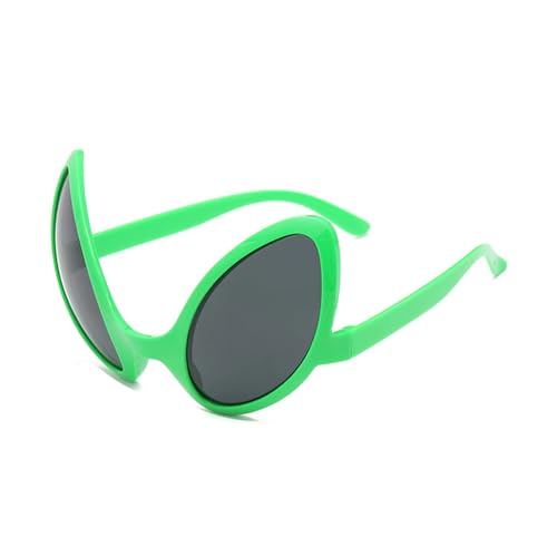 pipisweet Lustige Brille mit grünem rosa Kontrast, Hip-Hop, asymmetrisch, dreieckig, Party-Dekorationen (B 02) von pipisweet
