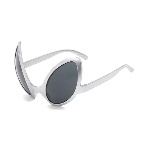 pipisweet Lustige Brille mit grünem rosa Kontrast, Hip-Hop, asymmetrisch, dreieckig, Party-Dekorationen (B 04) von pipisweet