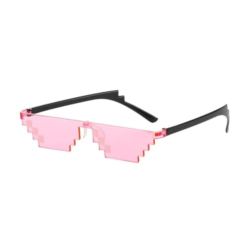 pipisweet Mosaik-Sonnenbrille, Trick-Spielzeug, Thug Life Brille, Pixel-Schwarz, Mosaik-Sonnenbrille, coole Witze, lustiges Spielzeug (C2) von pipisweet