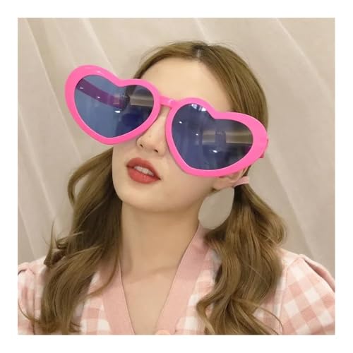 pipisweet Riesige große übergroße Brille, groß, riesig, Neuheit, lustige Brille, Bar, Festival, Karneval, Sonne, Partyzubehör, Brautjungferngeschenk (Rosa) von pipisweet