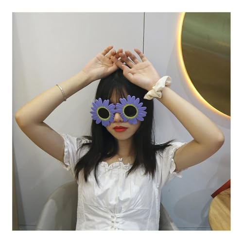 pipisweet Sonnenblumen-Brille, Party, Karneval, Verrückte, ausgefallene Party-Sonnenbrille, geeignet (4–1) von pipisweet