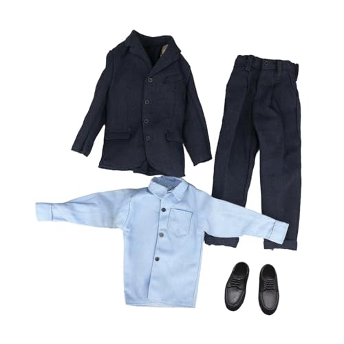 1/6 Maßstab männliche Figur Puppe Kleidung Outfit Jacke Hemd Hosen Schuhe Zubehör für 30,5 cm männliche Figuren 1/6 Maßstab männliche Figur Puppe Kleidung Outfit Jacke Hemd Hosen Schuhe Zubehör für 30,5 cm männliche Figuren von pistro