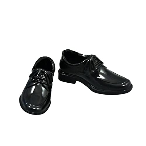 1/6 Scale Male Lace Up High Shoes for 12 Inch Action Figures Black Plastic Doll Footwear von pistro