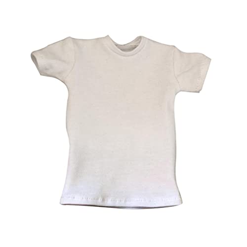 1/6 Scale Sleeve T-Shirt für Herren 12 Zoll Actionfigur Zubehör Weiß 1/6 Scale Sleeve T-Shirt für Herren 12 Zoll Actionfigur Zubehör Weiß von pistro