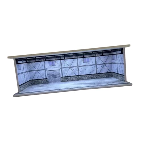 1/64 Modellauto Vitrine - Spielzeugauto Aufbewahrungsbox mit Garage Diorama, Parkszene Dekoration, DIY Montage Miniatur-Szene für Sammlerstücke - Stil C 1/64 Modellauto Vitrine - Spielzeugauto Aufbewahrungsbox mit Garage Diorama, Parkszene Dekoration, DIY Montage Miniatur-Szene für Sammlerstücke - Stil C von pistro