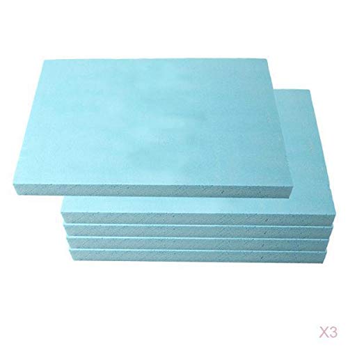 15 x Schaumstoffplatte für Bastelarbeiten, Modellbau, Landschaftszubehör, 30 x 20 x 2 cm, blaue Diorama-Basis 15 x Schaumstoffplatte für Bastelarbeiten, Modellbau, Landschaftszubehör, 30 x 20 x 2 cm, blaue Diorama-Basis von pistro