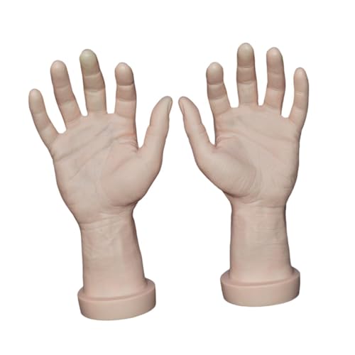 2 x männliche Handmodelle, Spielzeug, links und rechts, realistische Halloween-Dekoration, gefälschte Hände für Cosplay, Party-Requisiten, 10 x 26 cm, Haut 2 x männliche Handmodelle, Spielzeug, links und rechts, realistische Halloween-Dekoration, gefälschte Hände für Cosplay, Party-Requisiten, 10 x 26 cm, Haut von pistro