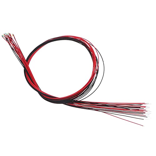 20 Stück Vorgelötete Micro SMD LED 0805 (Warmweiß Rot Grün Blau) für Modellbau Modelleisenbahn Diorama Beleuchtung- Orange von pistro