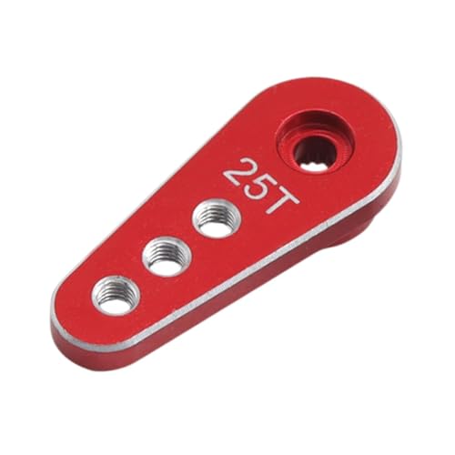 25T Servo RC Core 1:10 Ersatz 25 Zähne Verlängerung Lenkarm Metallarm Servo für Motoren RC Autoteile 996R - Rot 25T Servo RC Core 1:10 Ersatz 25 Zähne Verlängerung Lenkarm Metallarm Servo für Motoren RC Autoteile 996R - Rot von pistro