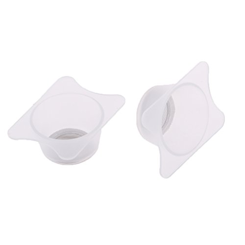 2X Filterbecher S-130 für Airbrush, Edelstahl Farbreinigungsbecher Modellbau Werkzeug Zubehör, Weiß 3.2x2.5cm von pistro