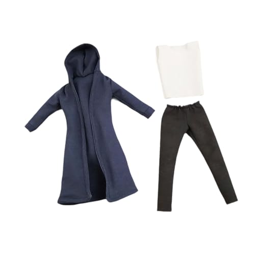 3 Stück 1:12 Windmantel und Hose, Weste, handgefertigte Kleidung, Miniaturmodell für 15,2 cm große Actionfiguren 3 Stück 1:12 Windmantel und Hose, Weste, handgefertigte Kleidung, Miniaturmodell für 15,2 cm große Actionfiguren von pistro
