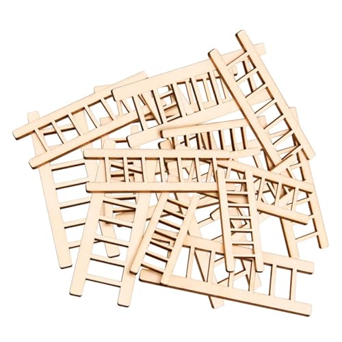 30 Mini-Holz-Trittleitern für Puppenhaus DIY Handwerk Feengarten Zubehör 30 Mini-Holz-Trittleitern für Puppenhaus DIY Handwerk Feengarten Zubehör von pistro