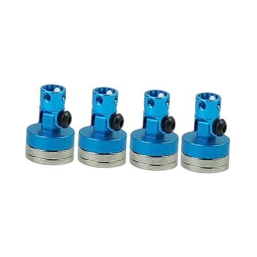 4 Stück RC Karosseriepfosten Metall unsichtbare Karosserie Shell Mount Säule Ersatz Upgrade einfach zu installieren für RC Autos - Blau von pistro