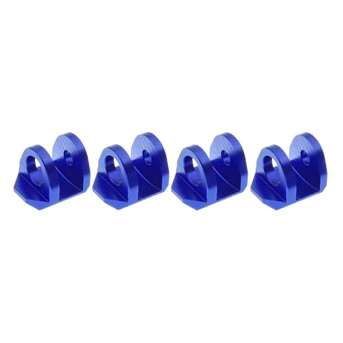 4 Stück Stoßdämpfer aus Aluminiumlegierung, Ersatzmetall, kompatibel mit 1/16 380 RC Fahrzeugen, Blau von pistro