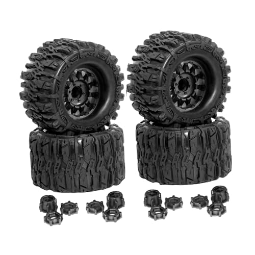 4 x RC Wheels Reifen für Rallye-Autos im Maßstab 1/8, 17 cm Durchmesser, schwarz, Performance-Ersatz-Set 4 x RC Wheels Reifen für Rallye-Autos im Maßstab 1/8, 17 cm Durchmesser, schwarz, Performance-Ersatz-Set von pistro