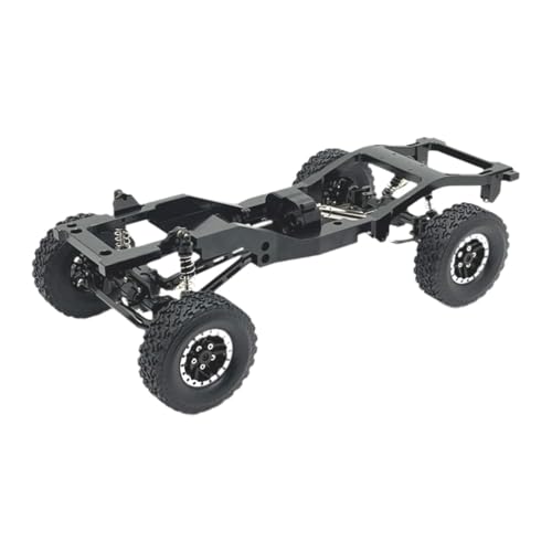 Aluminium-Chassis-Rahmen-Upgrade-Kit mit Radreifen für MN82 LC79 Modellauto, Ersatz, DIY-Modifikation, Schwarz Aluminium-Chassis-Rahmen-Upgrade-Kit mit Radreifen für MN82 LC79 Modellauto, Ersatz, DIY-Modifikation, Schwarz von pistro