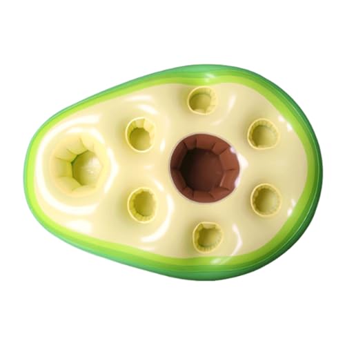 Aufblasbarer schwimmender Pool-Getränkehalter mit Aufbewahrungslöchern für Getränke, Snacks, Handys, PVC-Getränkehalter für Pool-Party, Strand, Whirlpool, Avocado von pistro