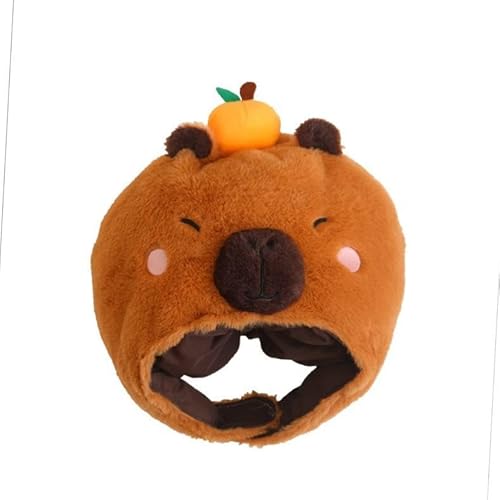 Capybara Tierhut Plüsch Kopfbedeckung für Cosplay Bühnenaufführung Maskerade Ball Karneval Party Capybara Tierhut Plüsch Kopfbedeckung für Cosplay Bühnenaufführung Maskerade Ball Karneval Party von pistro