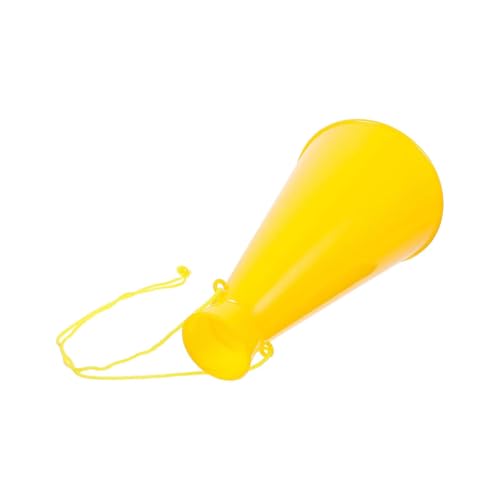 Cheering Horn Trompetenhorn, modisch, klein, Party-Horn, tragbar, Geräuschmacher, Megafon, für Spiele, Spiele, Requisiten, Veranstaltungen, Feiern, Gelb von pistro