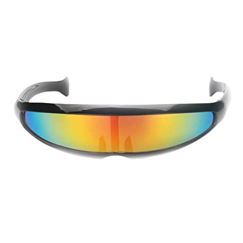 Creative Future Soldaten-Spielzeugbrille mit schwarzem Rahmen, farbige Linsen für Party, Kostüm, Foto-Requisiten, Festival-Verkleidungen von pistro