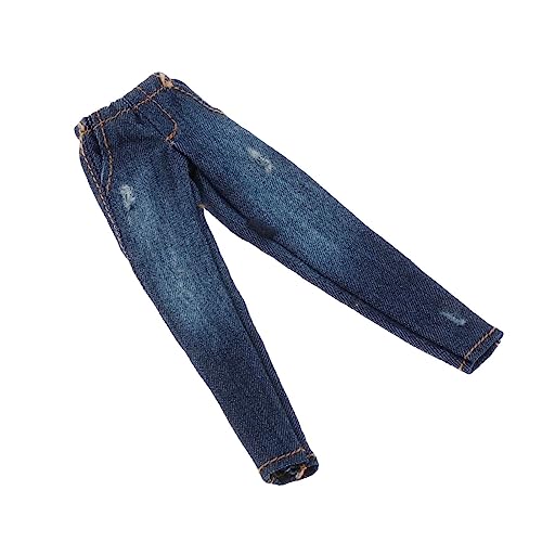 Damenfigur Jeans im Maßstab 1:12, handgefertigt, Stoff-Outfits für 15,2 cm große Actionfiguren, Körperpuppe, Cosplay, Mode, DIY-Zubehör, Puppenhose, blaues Loch Damenfigur Jeans im Maßstab 1:12, handgefertigt, Stoff-Outfits für 15,2 cm große Actionfiguren, Körperpuppe, Cosplay, Mode, DIY-Zubehör, Puppenhose, blaues Loch von pistro