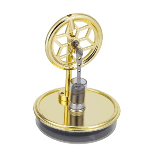 Dampfwärmerziehungsmodell, Stirlingmotor-Generator, Modell, niedrige Temperatur, Metall, pädagogisches Display, 10,5 x 8 x 8 cm Dampfwärmerziehungsmodell, Stirlingmotor-Generator, Modell, niedrige Temperatur, Metall, pädagogisches Display, 10,5 x 8 x 8 cm von pistro