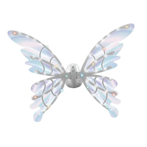 Elektrischer LED-Schmetterlingsflügel für Mädchen, 44x40 cm, mit Lichteffekten für Halloween, Weihnachten, Geburtstage und Kostümpartys Elektrischer LED-Schmetterlingsflügel für Mädchen, 44x40 cm, mit Lichteffekten für Halloween, Weihnachten, Geburtstage und Kostümpartys von pistro