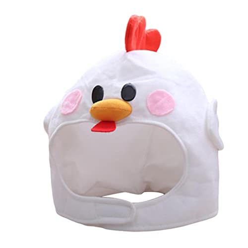 Entzückende Küken-Kopfbedeckung für festliche Anlässe, weiß, 30 x 30 x 20 cm, verstellbarer Plüschhut für Ostern, Frühlingsfest und Kostümpartys Entzückende Küken-Kopfbedeckung für festliche Anlässe, weiß, 30 x 30 x 20 cm, verstellbarer Plüschhut für Ostern, Frühlingsfest und Kostümpartys von pistro