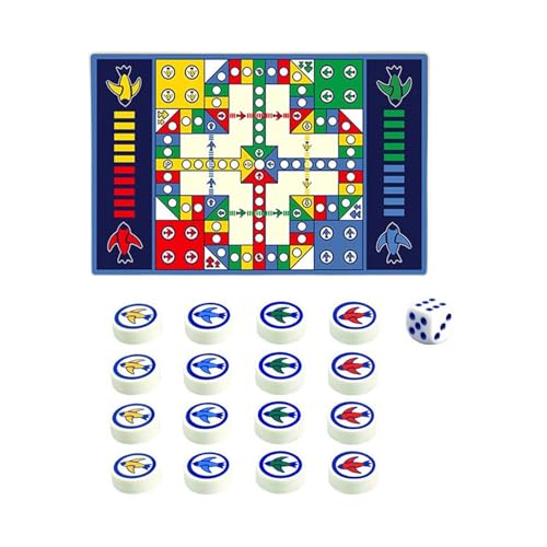 Flying Chess Carpet, Portable Board Game Set, Educational Travel Game Mat for Family Kids Flying Chess Carpet, Portable Board Game Set, Educational Travel Game Mat for Family Kids von pistro