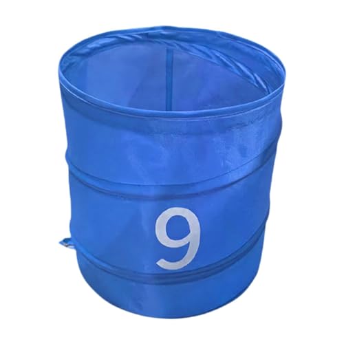 Golfbehälter aus Oxford-Stoff, faltbares Design, 30 x 30 cm, Übungseimer für Hof, Strand, Sport, Zubehör, Aufbewahrung - Blau Golfbehälter aus Oxford-Stoff, faltbares Design, 30 x 30 cm, Übungseimer für Hof, Strand, Sport, Zubehör, Aufbewahrung - Blau von pistro