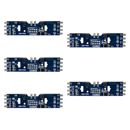 HO Scale Train Circuit Board Upgrade Kit 8 Pin DCC Base Board for Electric Locomotives Model Train Parts Accessories 2.83x0.71 Inch- 5 Pieces von pistro