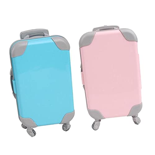 Koffer Reisegepäckkoffer für 45,7 cm Puppe, Puppenzubehör-Set, Geschenk für Mädchen, Rollkoffer für 45,7 cm amerikanische Puppe, Aufbewahrungskoffer, 2 Stück Koffer Reisegepäckkoffer für 45,7 cm Puppe, Puppenzubehör-Set, Geschenk für Mädchen, Rollkoffer für 45,7 cm amerikanische Puppe, Aufbewahrungskoffer, 2 Stück von pistro